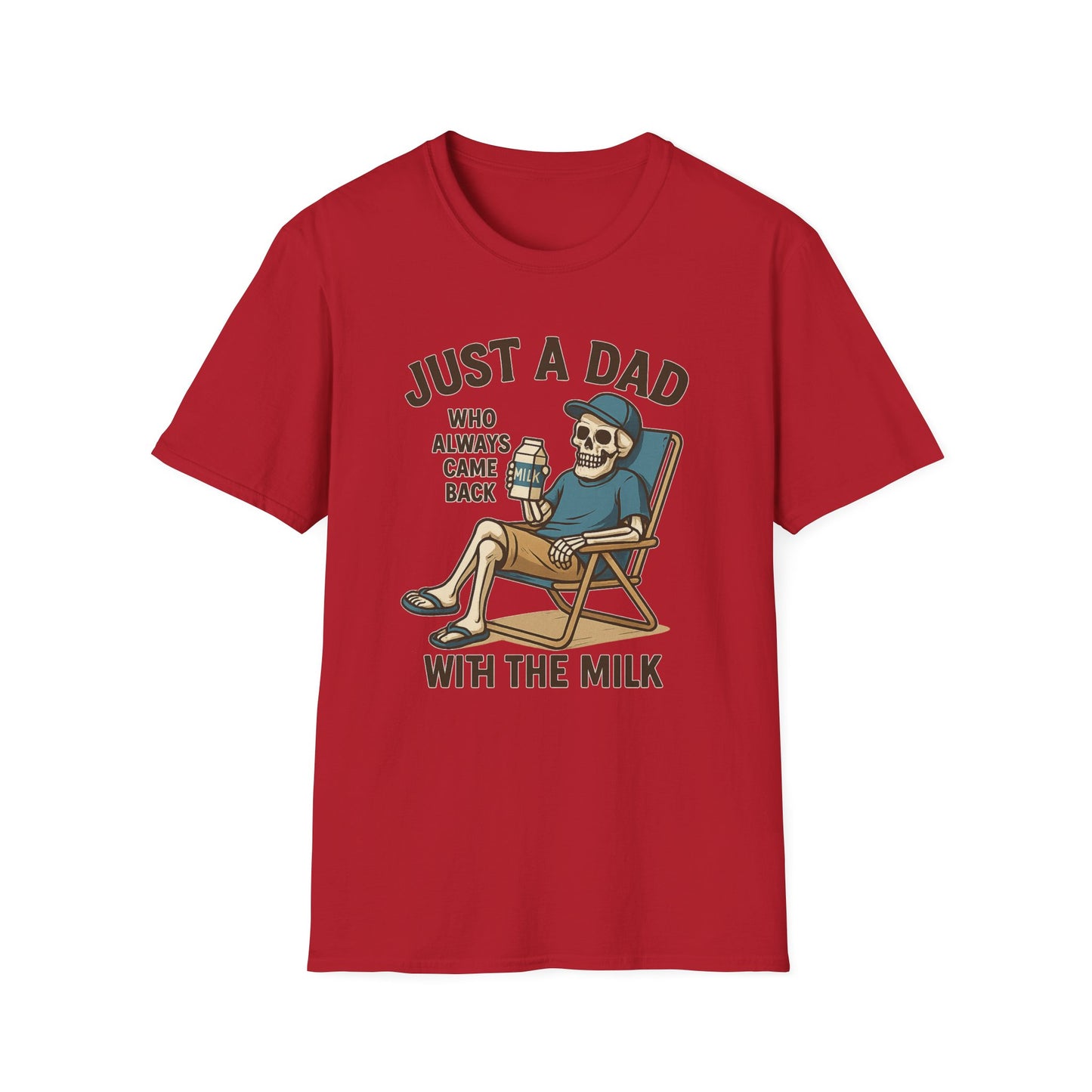 Just a Dad with the Milk Tee, Funny Father's Day Shirt