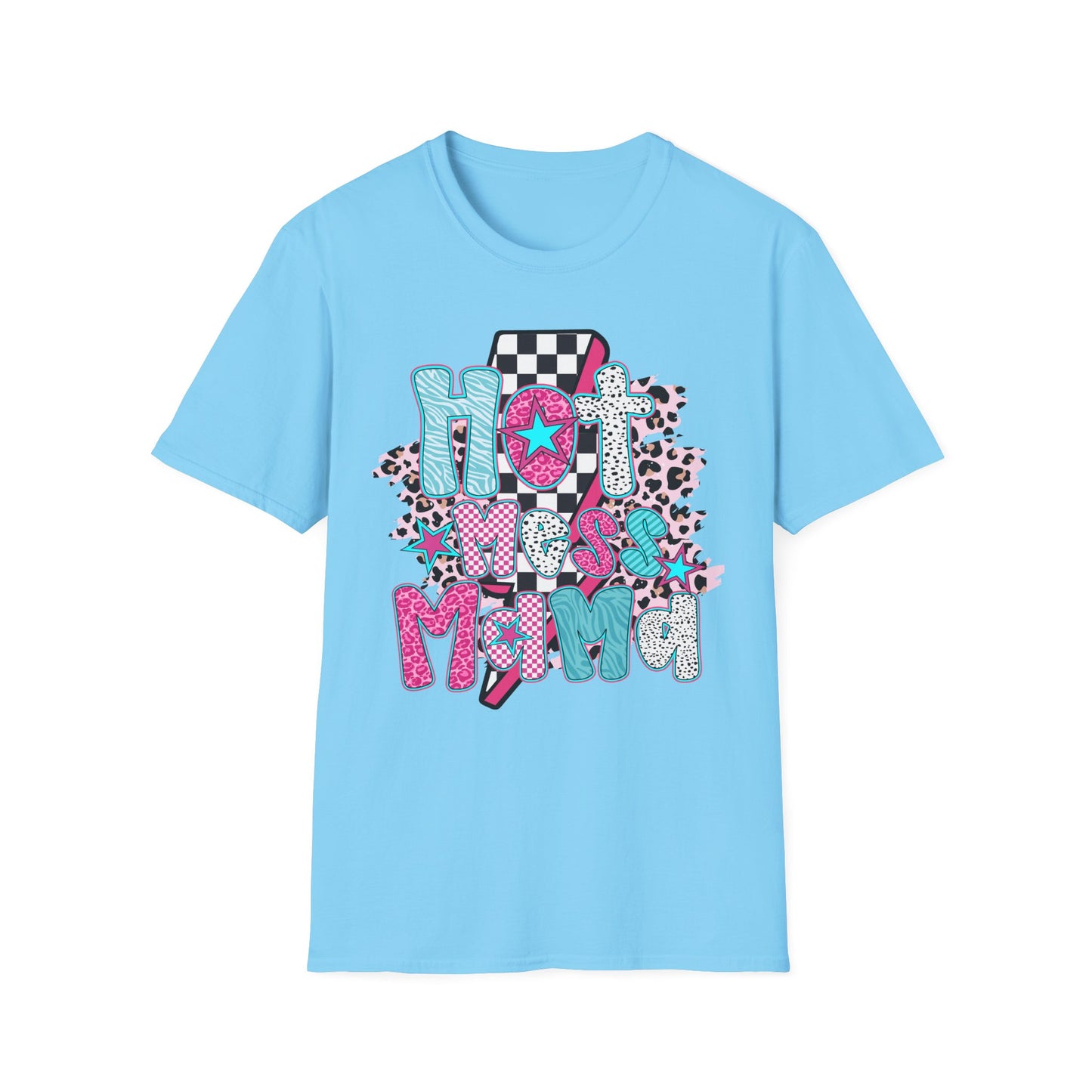 Fun 'Hot Mess Mama' T-Shirt - Perfect for Moms!