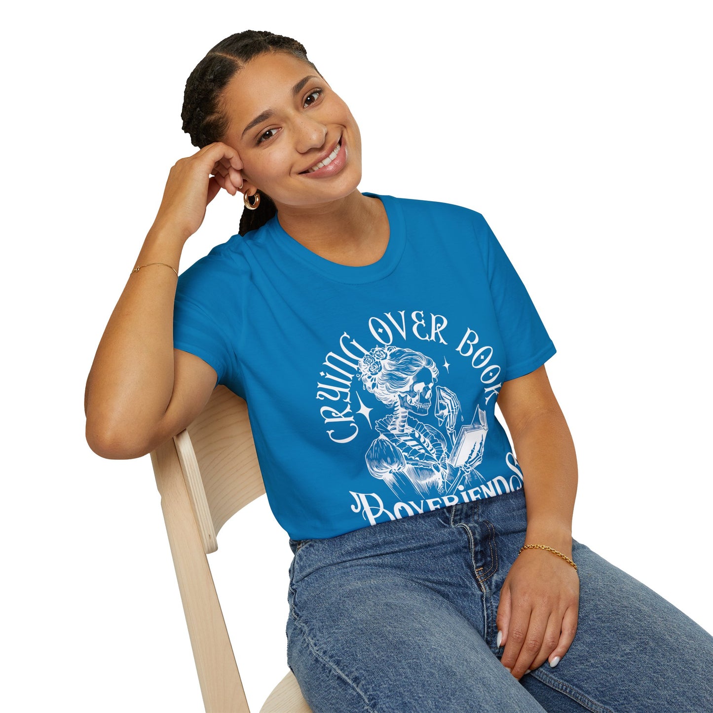 Crying Over Book Boyfriends T-Shirt - Perfect for Book Lovers