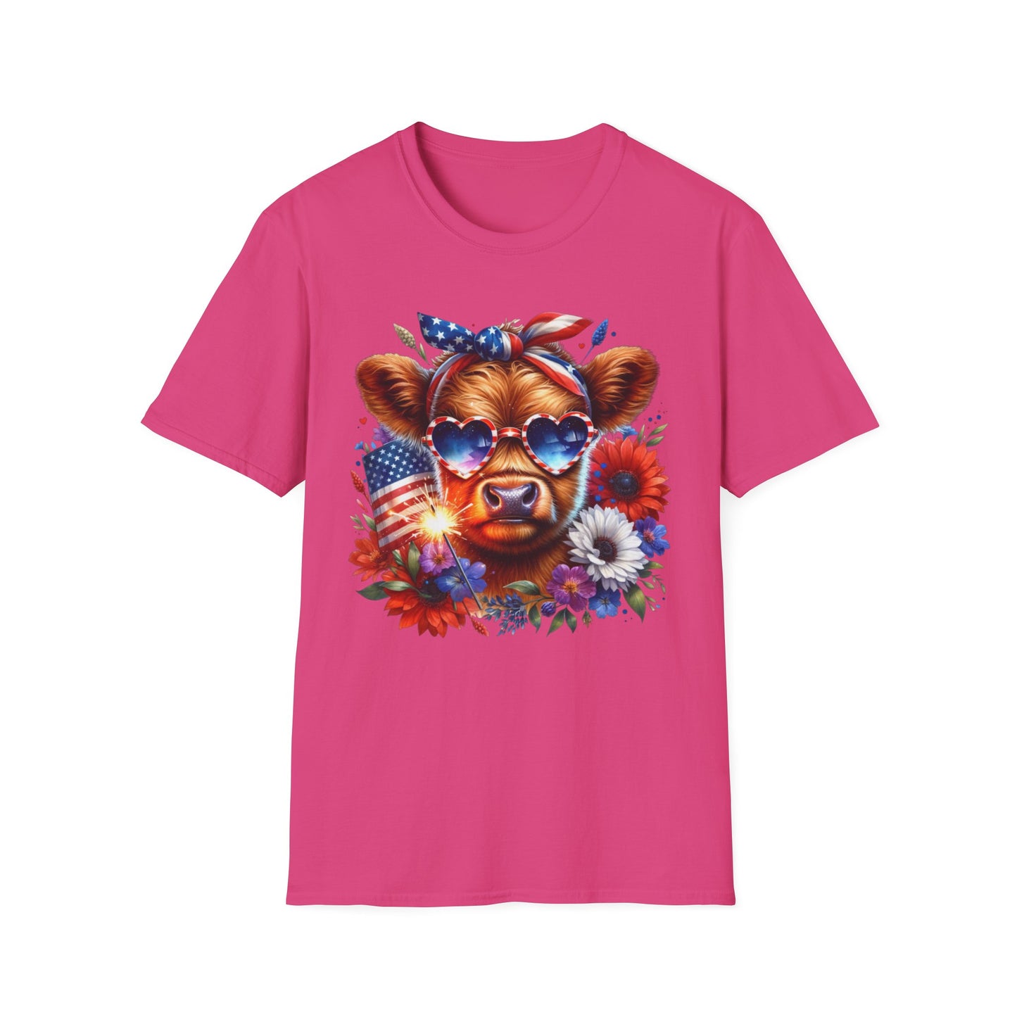 Patriotic Cow T-Shirt - for Summer Celebrations