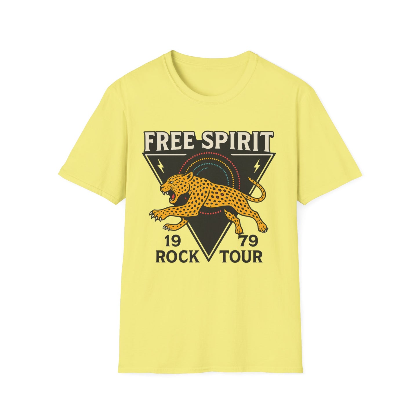 Retro Free Spirit Leopard - Graphic Tee
