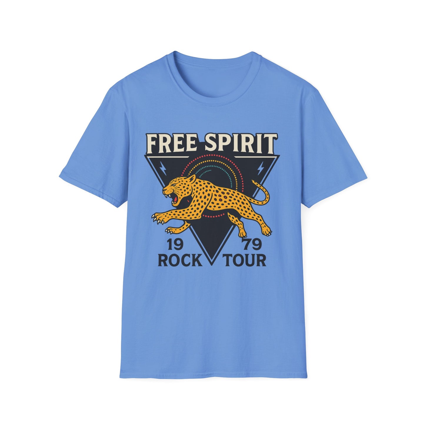 Retro Free Spirit Leopard - Graphic Tee