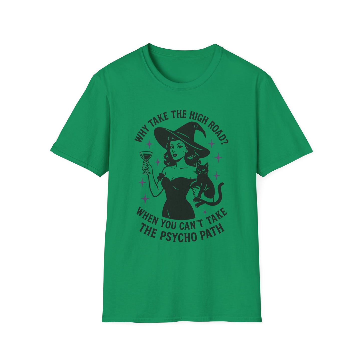 Witty Halloween T-Shirt, Funny Witch Shirt, Unisex Graphic Tee, Spooky Cat Top, Halloween Costume, Gift for Friends