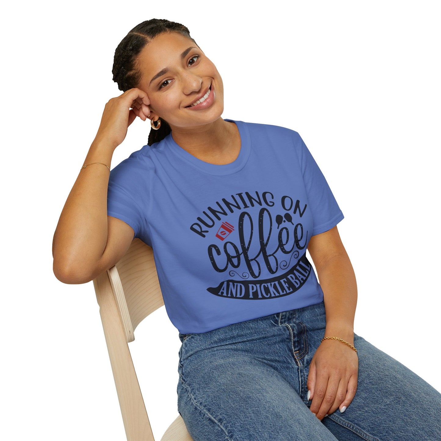 Coffee & Pickleball T-Shirt | Fun Gift for Coffee Lovers, Sports Enthusiasts, Tee for Active Lifestyles, Casual Wear, Everyday Style