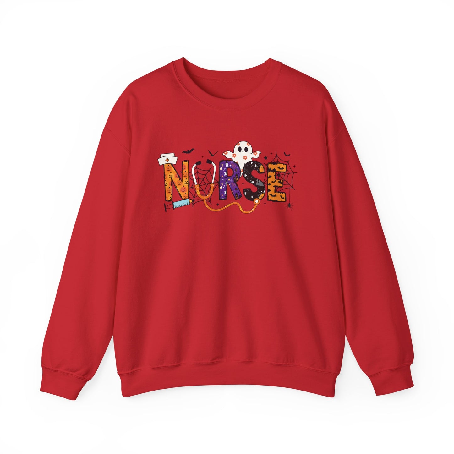 Nurse Crewneck Sweatshirt, Cozy Gift for Nurses, Nursing Appreciation, Halloween Sweatshirt, Medical Humor Apparel, Nurse Shirt