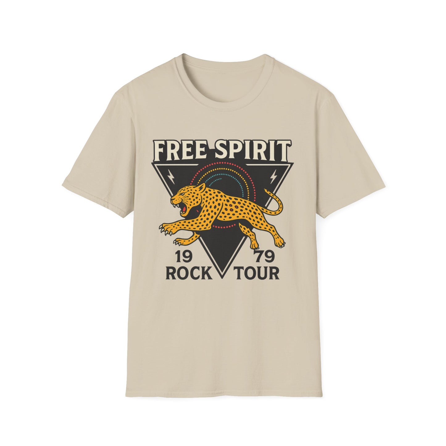 Retro Free Spirit Leopard - Graphic Tee