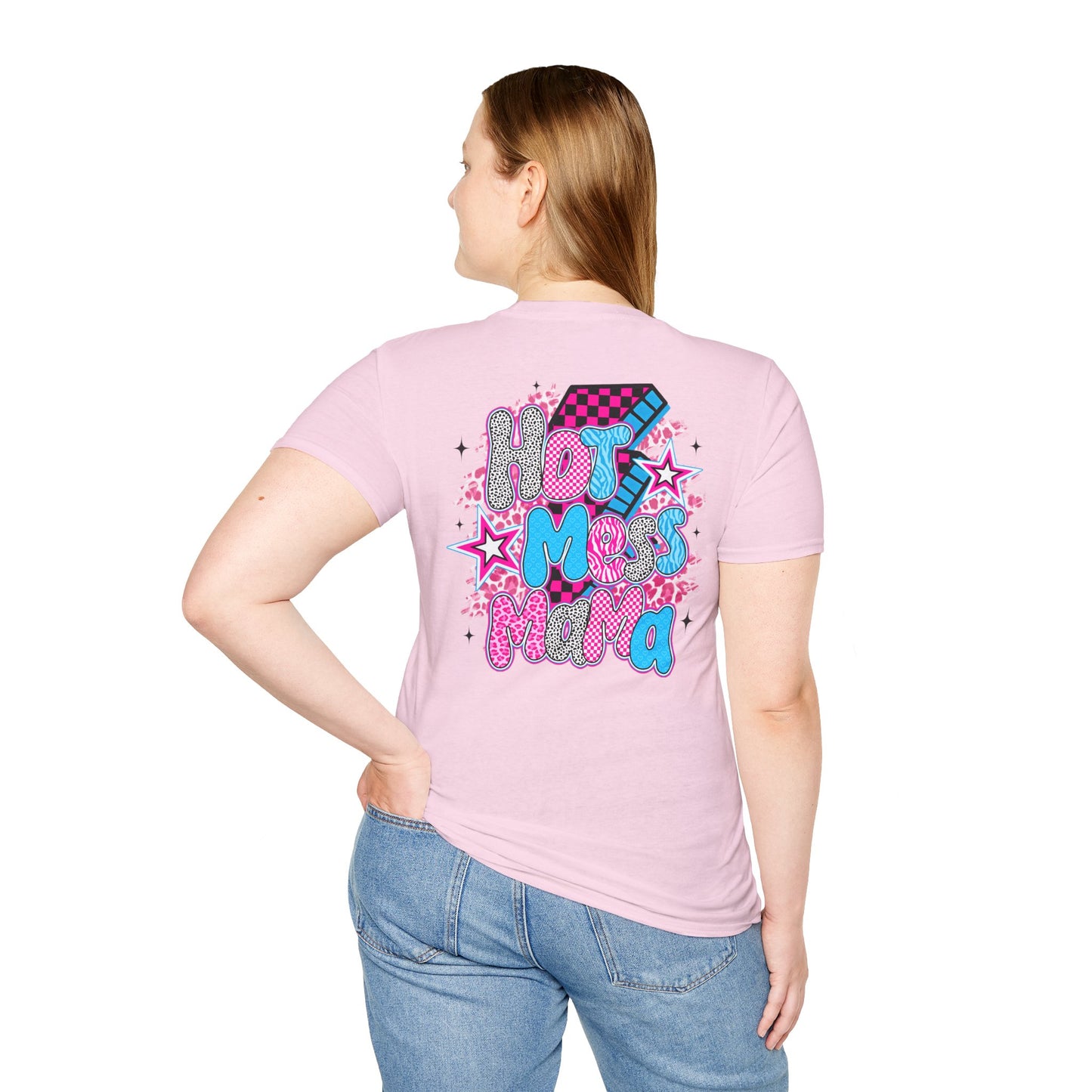 Hot Mess Vibes Fun Graphic Tee