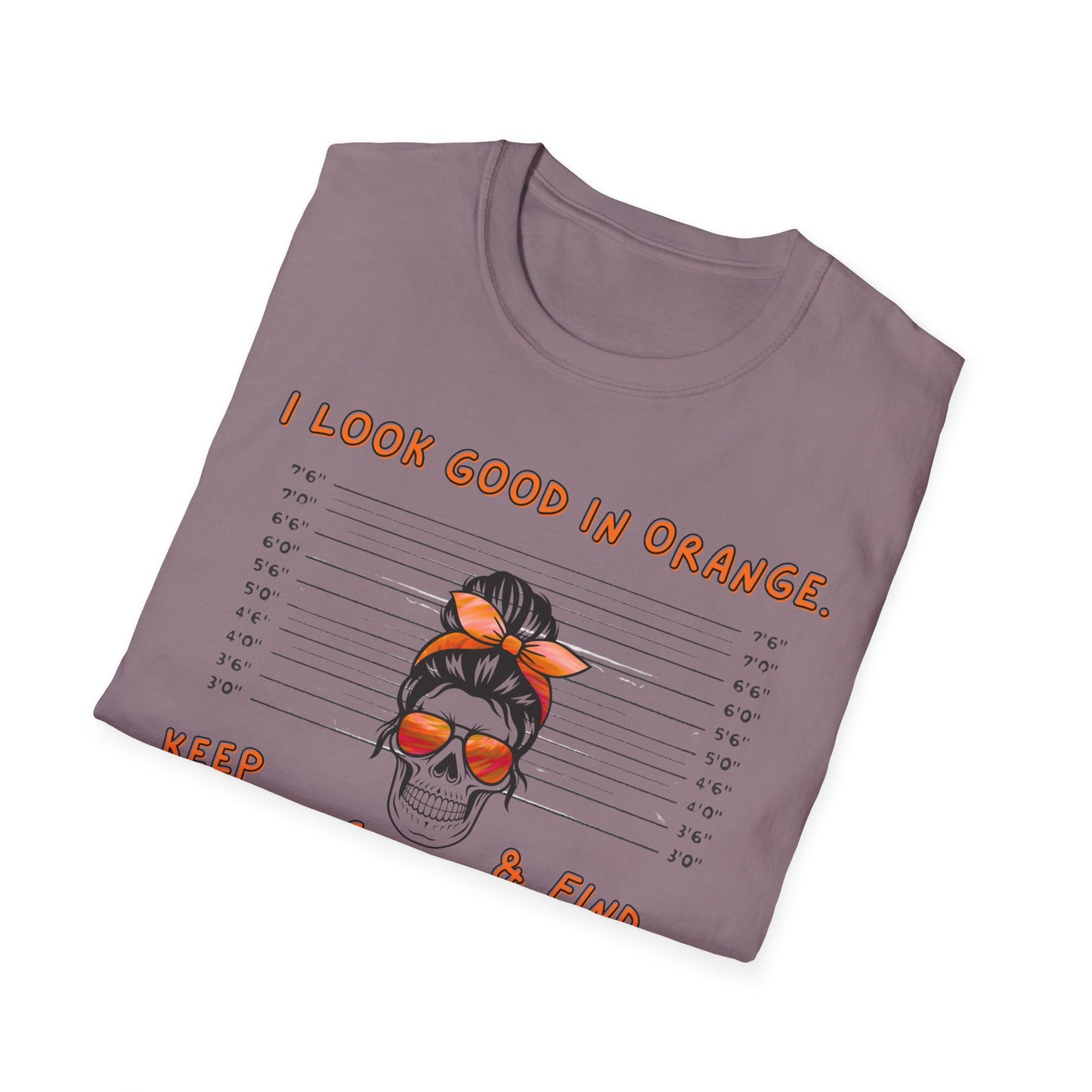 I Look Good in Orange' - Distressed Funny Orange Graphic T-Shirt