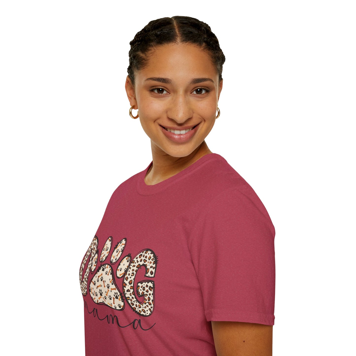 Dog Mama Leopard Print T-Shirt