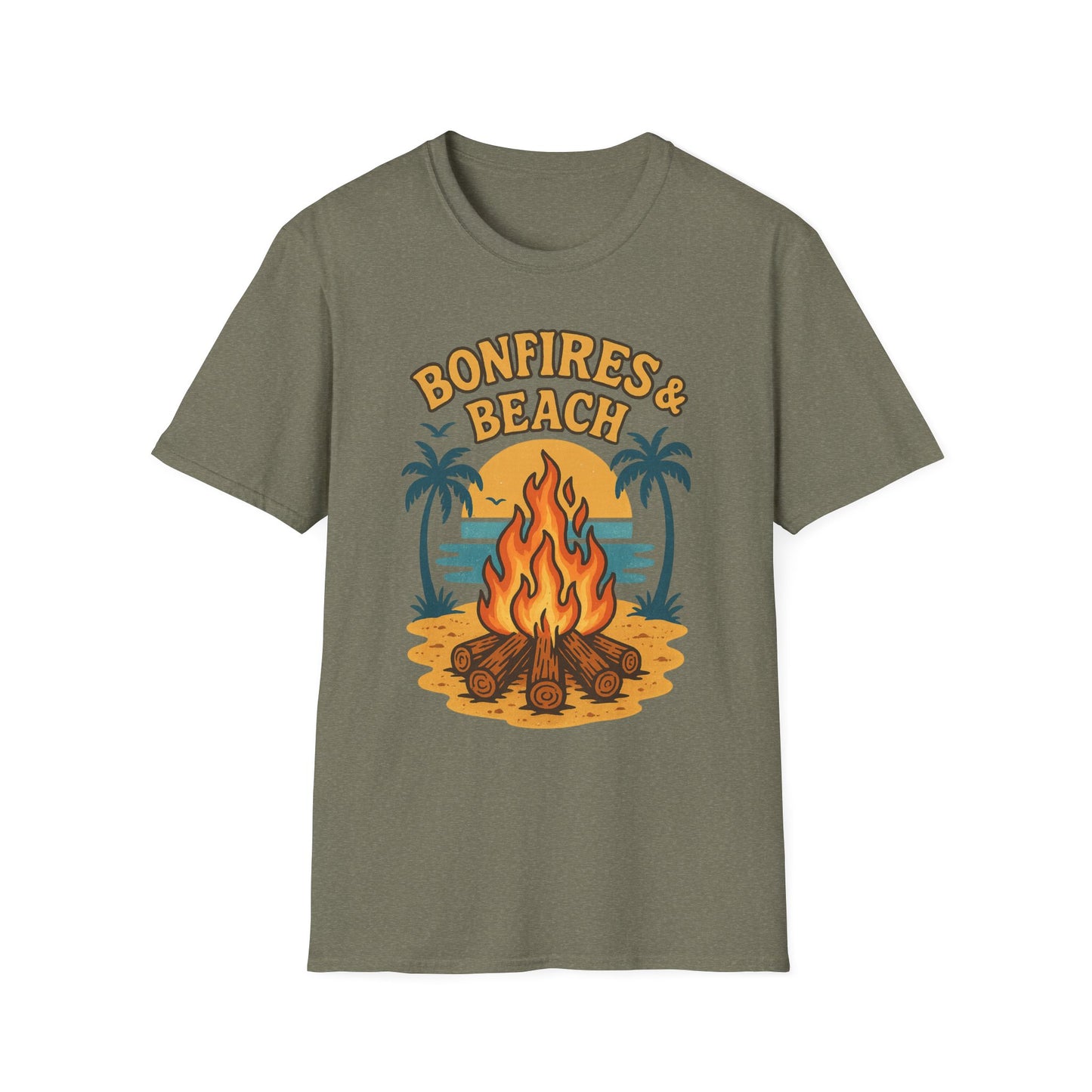 Bonfires & Beach T-Shirt β Perfect for Summer Nights