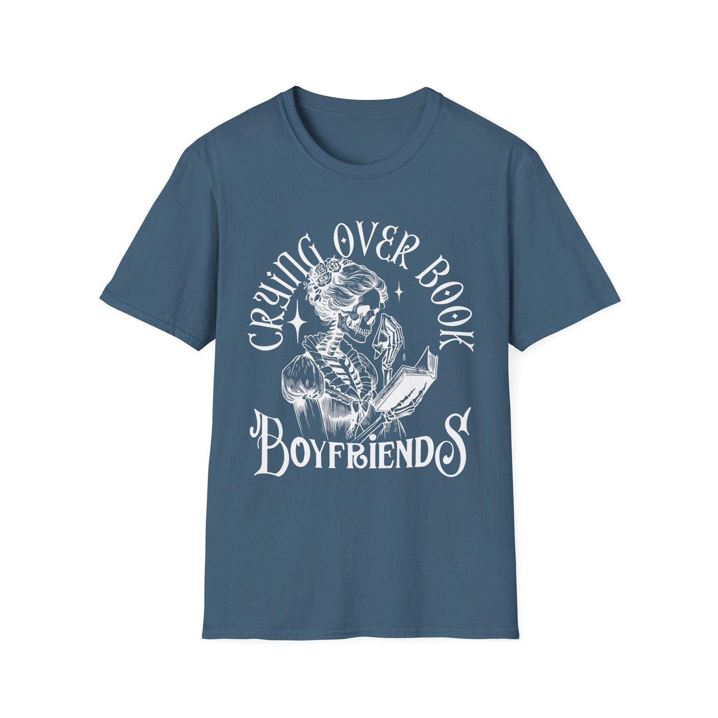 Crying Over Book Boyfriends T-Shirt - Perfect for Book Lovers