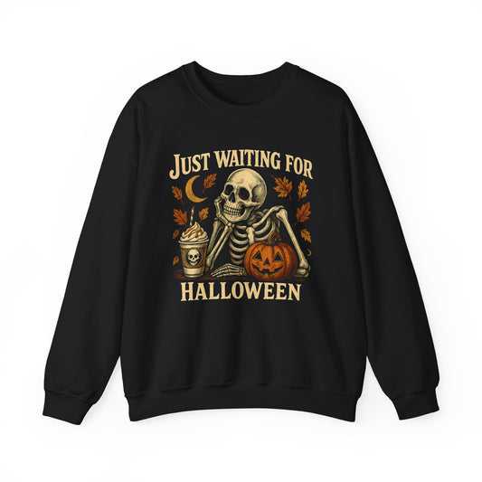 Halloween Skeleton Sweatshirt | Unisex Crewneck | Spooky Autumn Vibes | Fall Apparel | Perfect for Halloween Parties, Festive Gatherings