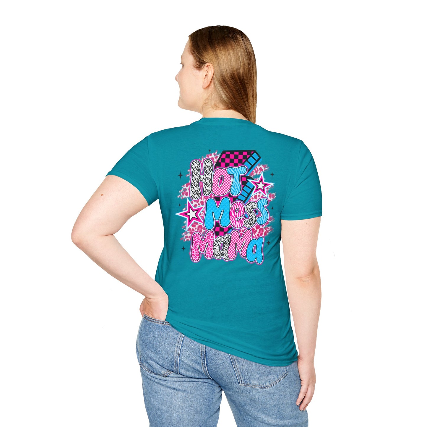 Hot Mess Vibes Fun Graphic Tee
