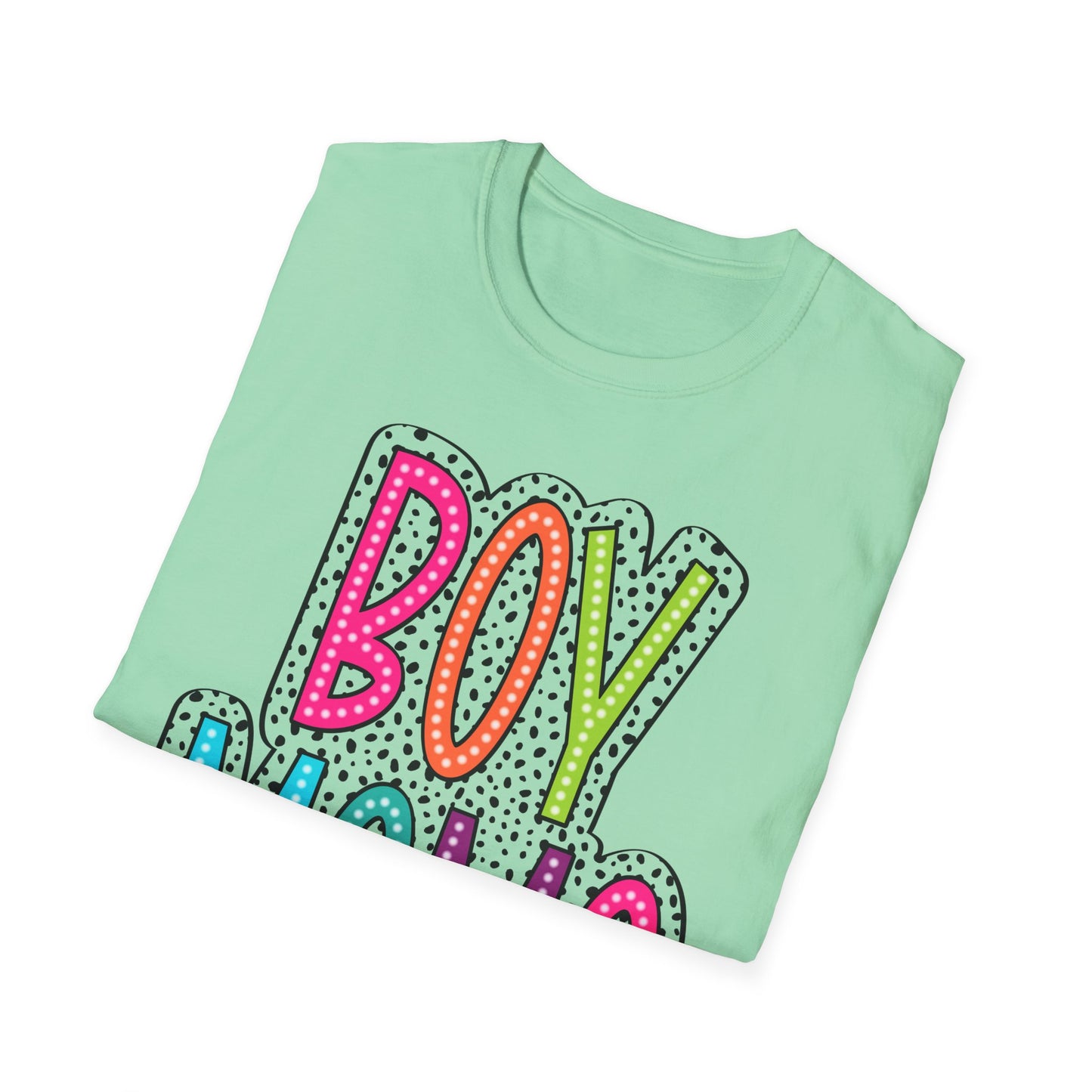 Boy Mama Colorful Graphic Tee for Moms
