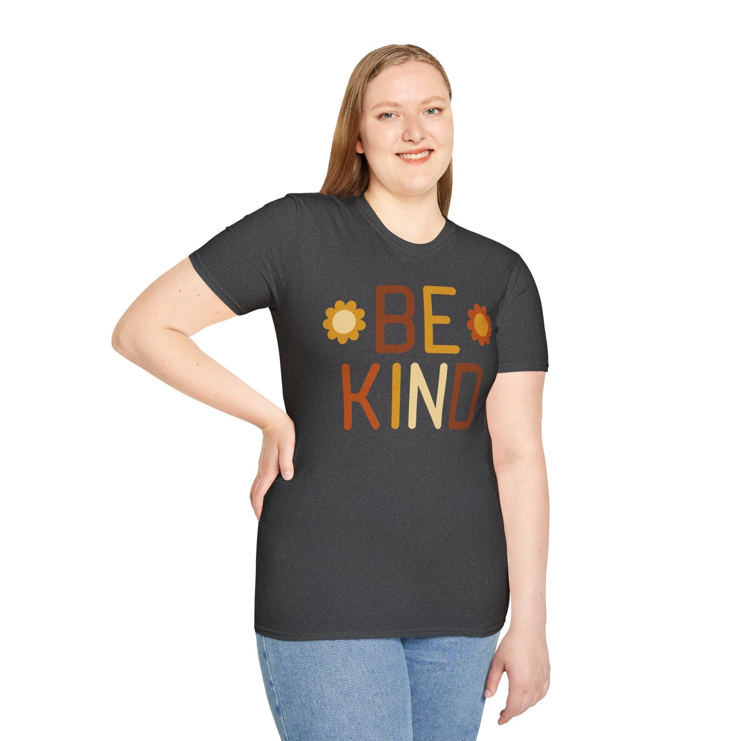 Be Kind Unisex Softstyle T-Shirt - Positive Vibes Casual Wear
