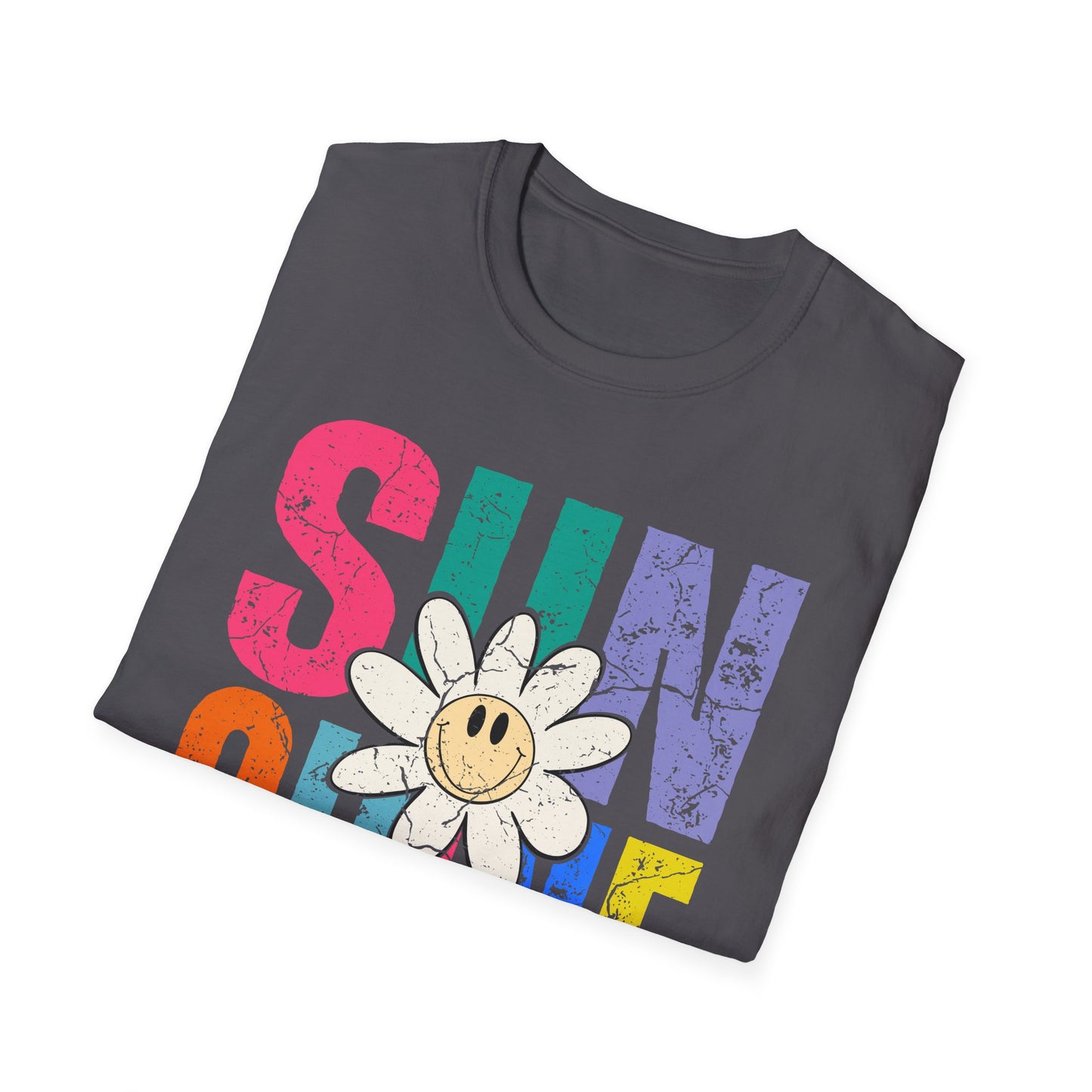 Sunny Vibes T-Shirt - Colorful Sunshine Graphic Tee, Summer Top, Gift for Her, Casual Wear, Festival Fashion