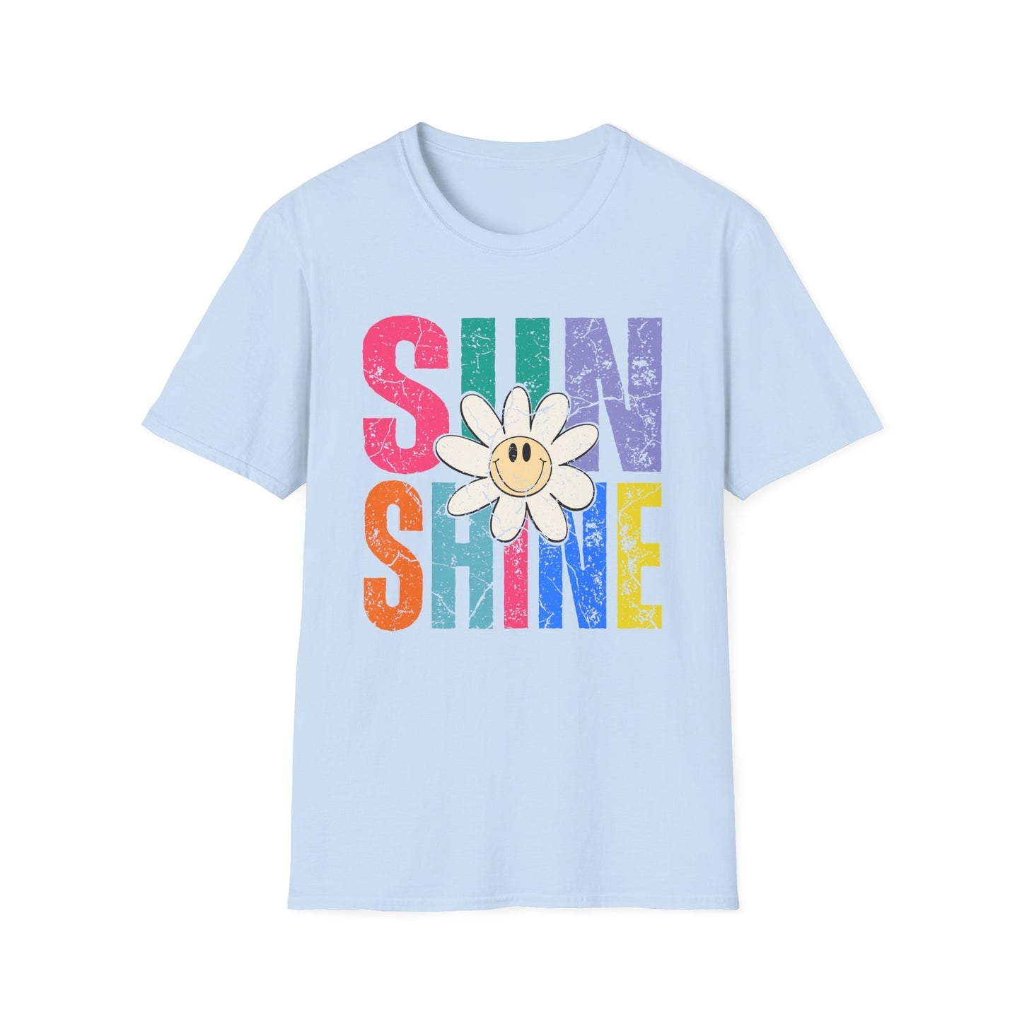 Sunny Vibes T-Shirt - Colorful Sunshine Graphic Tee, Summer Top, Gift for Her, Casual Wear, Festival Fashion