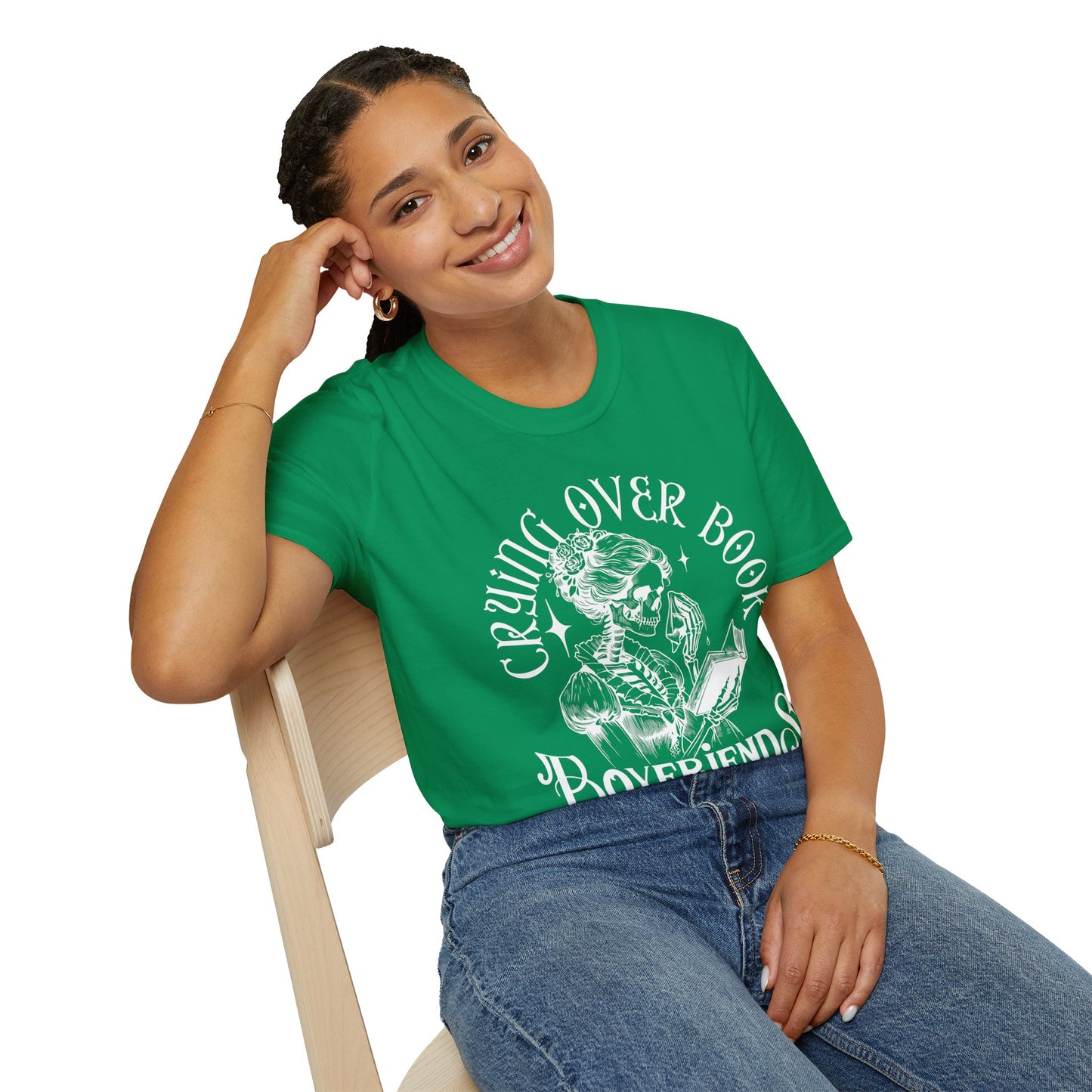 Crying Over Book Boyfriends T-Shirt - Perfect for Book Lovers