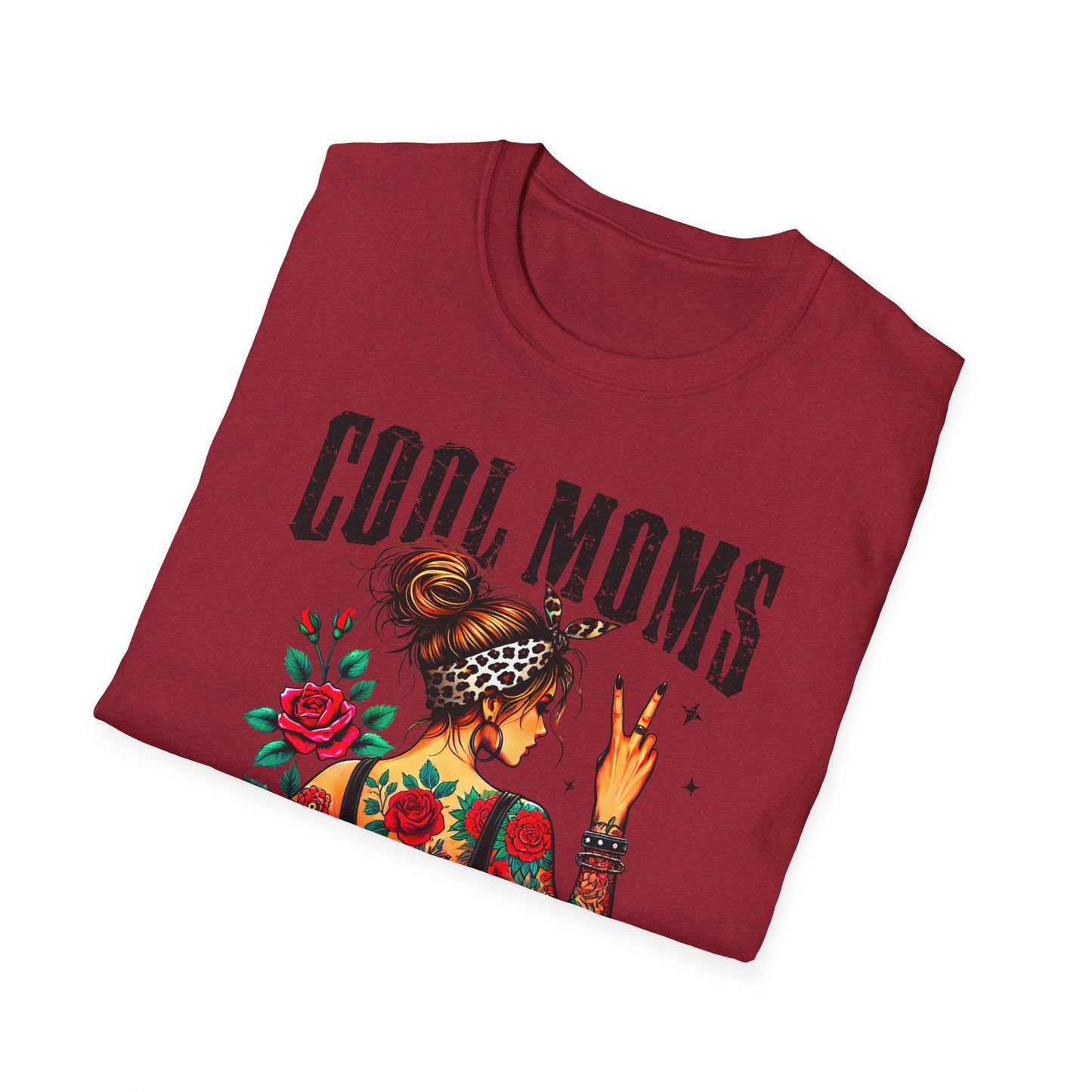Cool Moms Tattoo Graphic T-Shirt