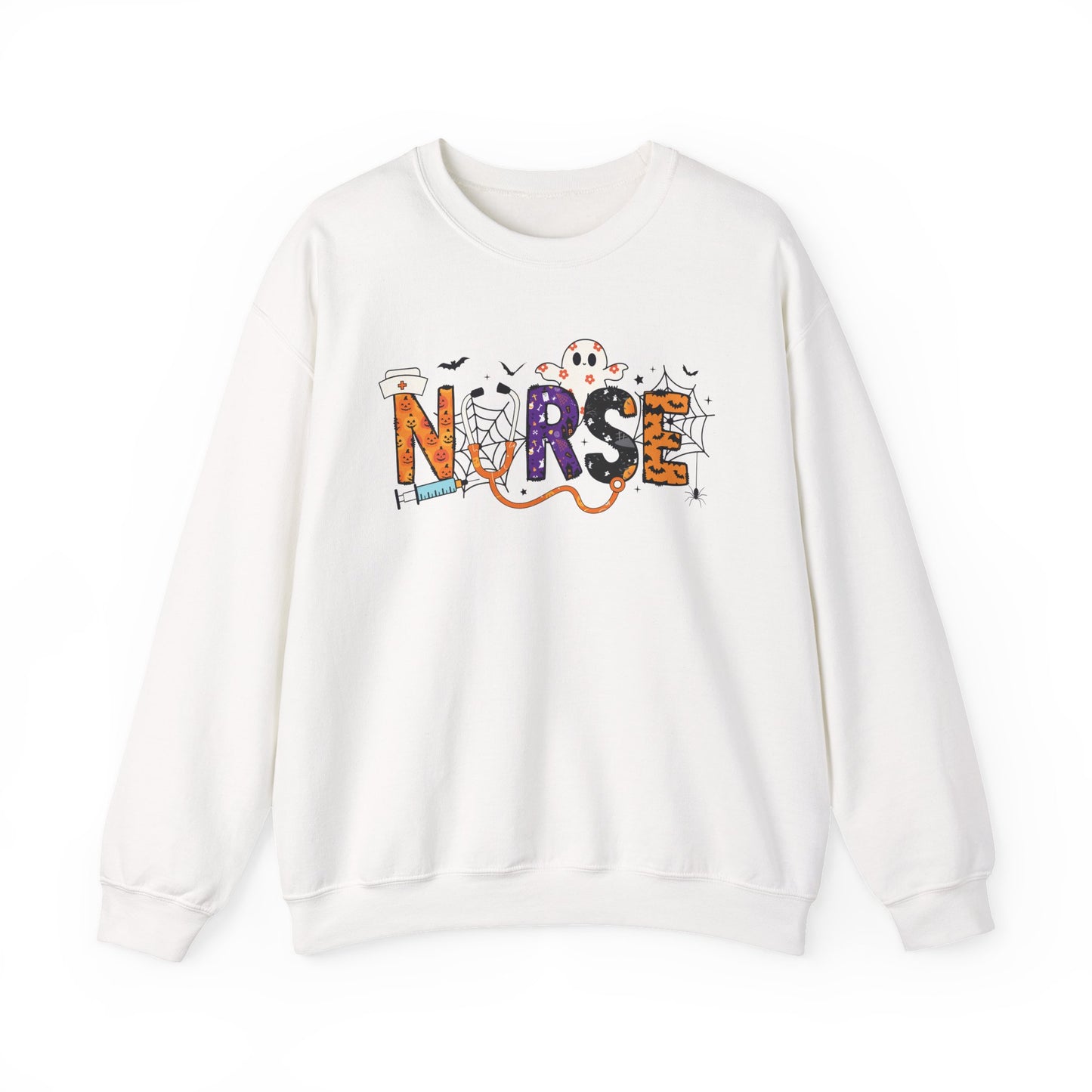 Nurse Crewneck Sweatshirt, Cozy Gift for Nurses, Nursing Appreciation, Halloween Sweatshirt, Medical Humor Apparel, Nurse Shirt