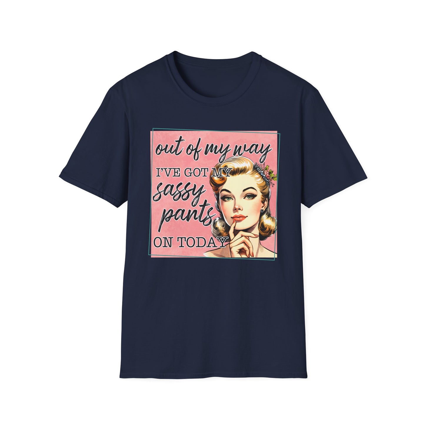 Sassy Pants Unisex Softstyle T-Shirt - Fun Retro Graphic Tee