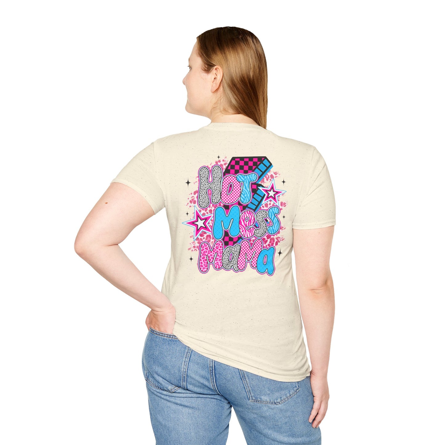 Hot Mess Vibes Fun Graphic Tee