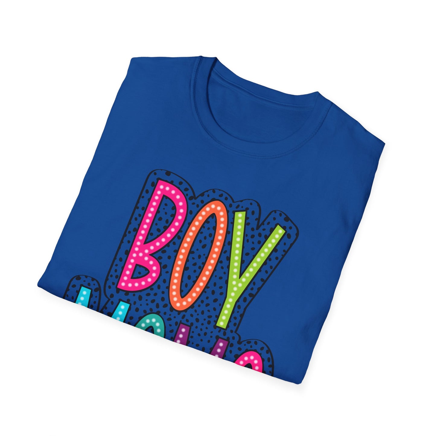 Boy Mama Colorful Graphic Tee for Moms