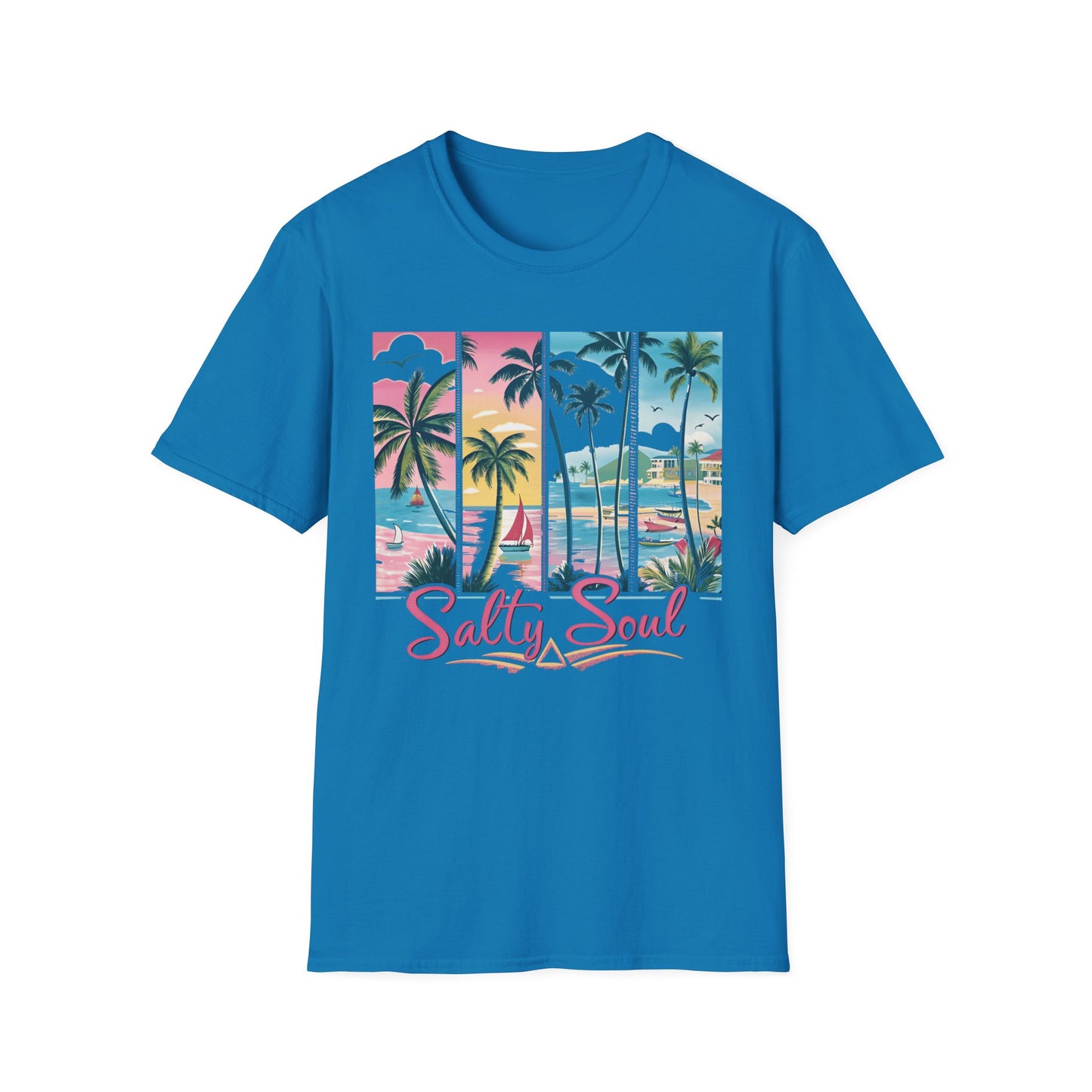 Salty Soul Tropical Vibe Tee for Beach Lovers