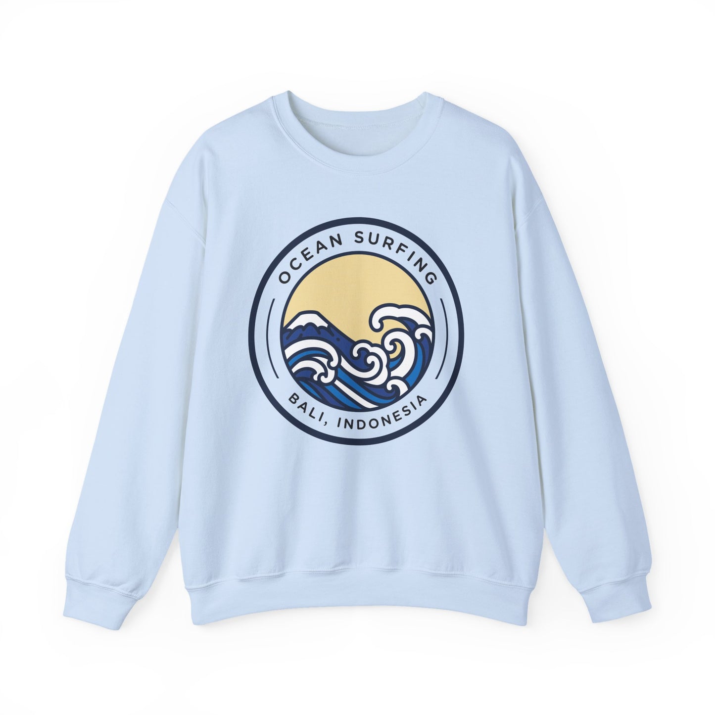 Ocean Surfing Bali Crewneck Sweatshirt - Unisex Heavy Blend