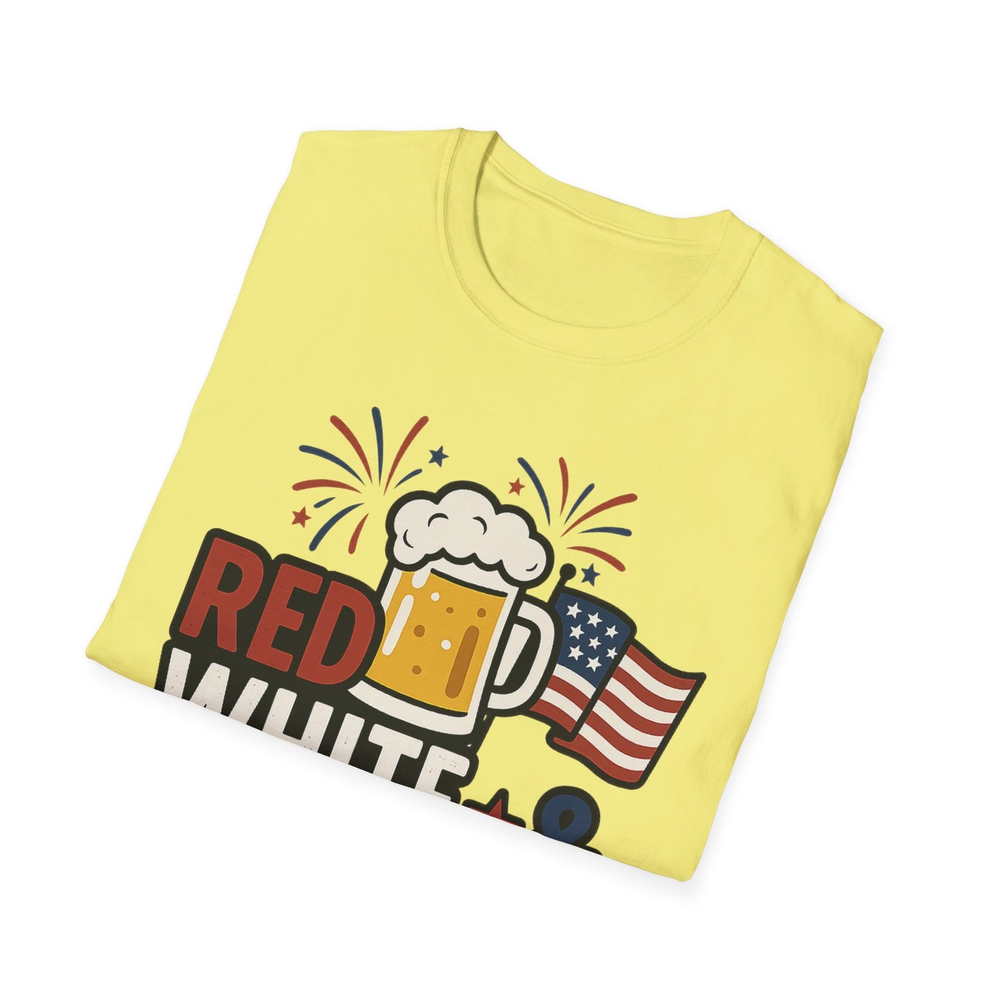 Red, White & Brew T-Shirt - Perfect for BBQs and Celebrations