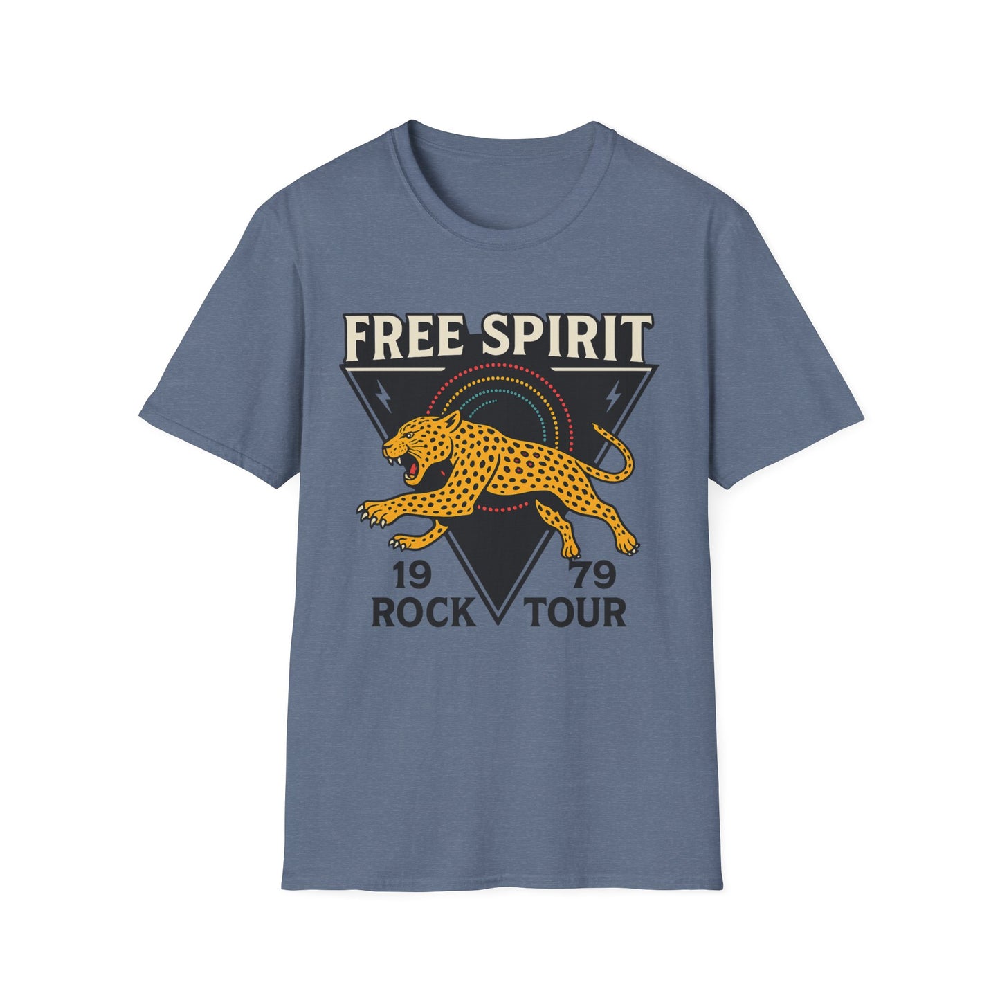 Retro Free Spirit Leopard - Graphic Tee