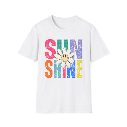 Sunny Vibes T-Shirt - Colorful Sunshine Graphic Tee, Summer Top, Gift for Her, Casual Wear, Festival Fashion