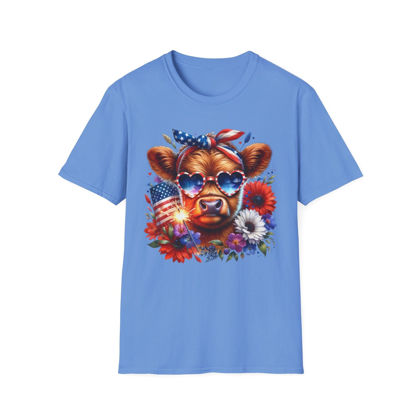 Patriotic Cow T-Shirt - for Summer Celebrations