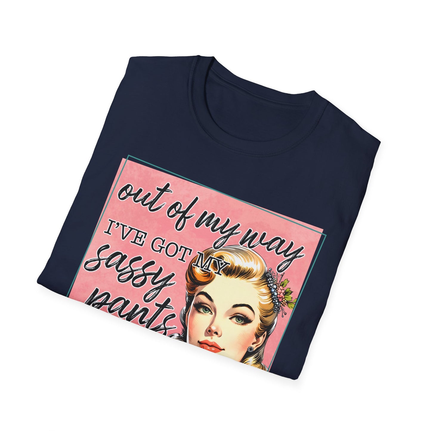 Sassy Pants Unisex Softstyle T-Shirt - Fun Retro Graphic Tee