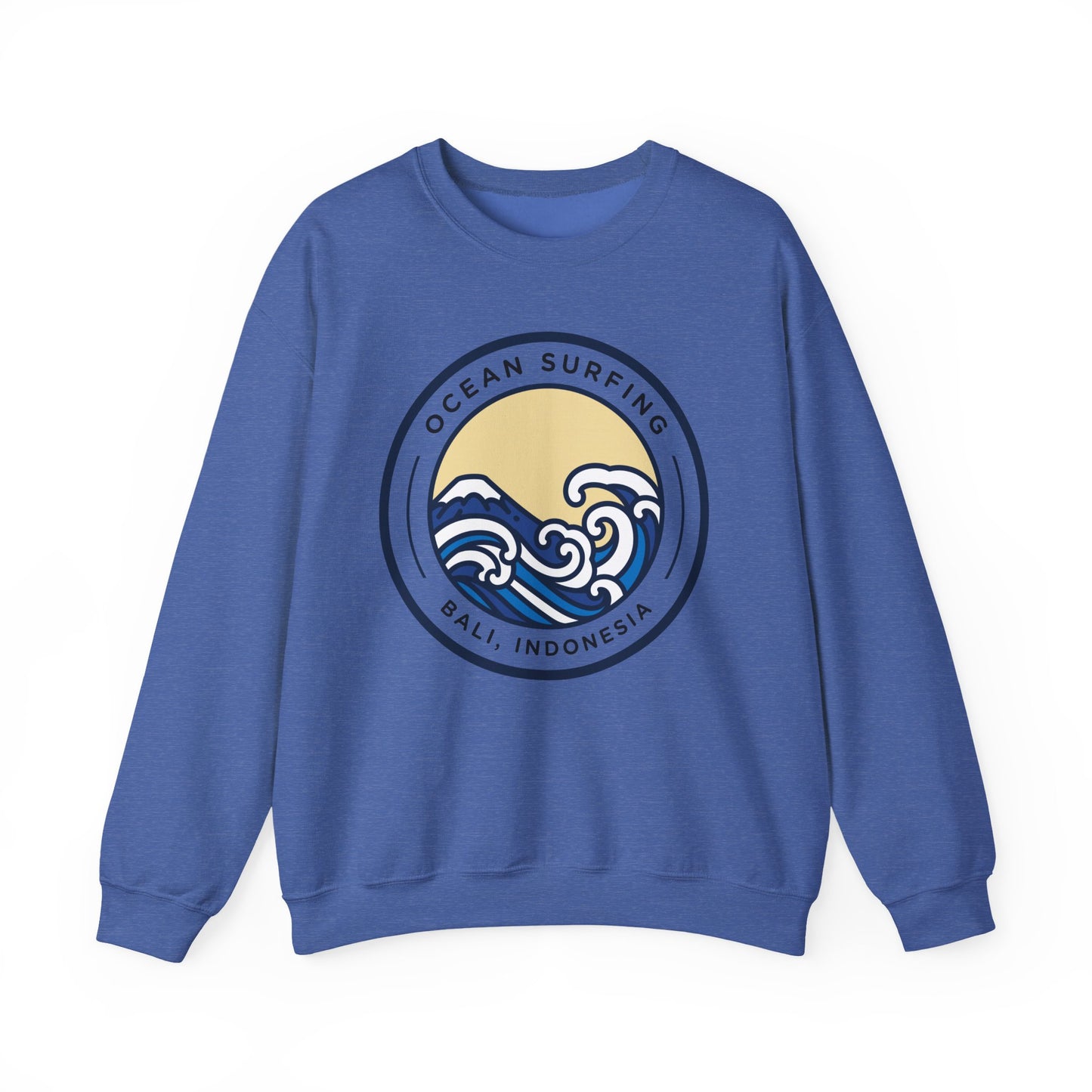 Ocean Surfing Bali Crewneck Sweatshirt - Unisex Heavy Blend