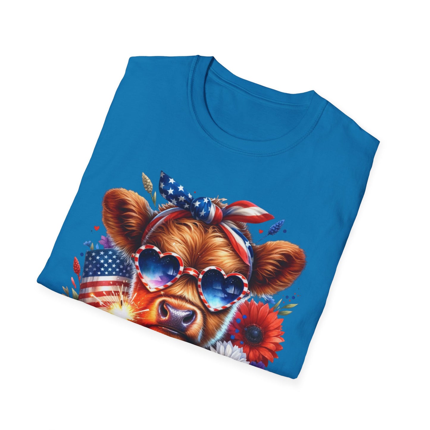 Patriotic Cow T-Shirt - for Summer Celebrations