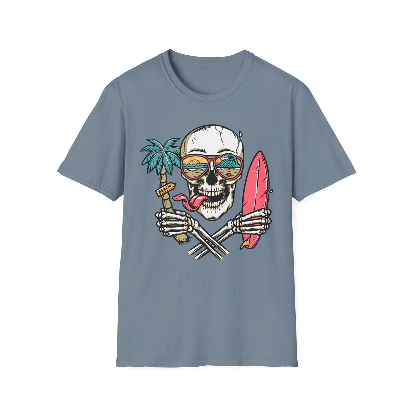 Beach Skull Graphic T-Shirt