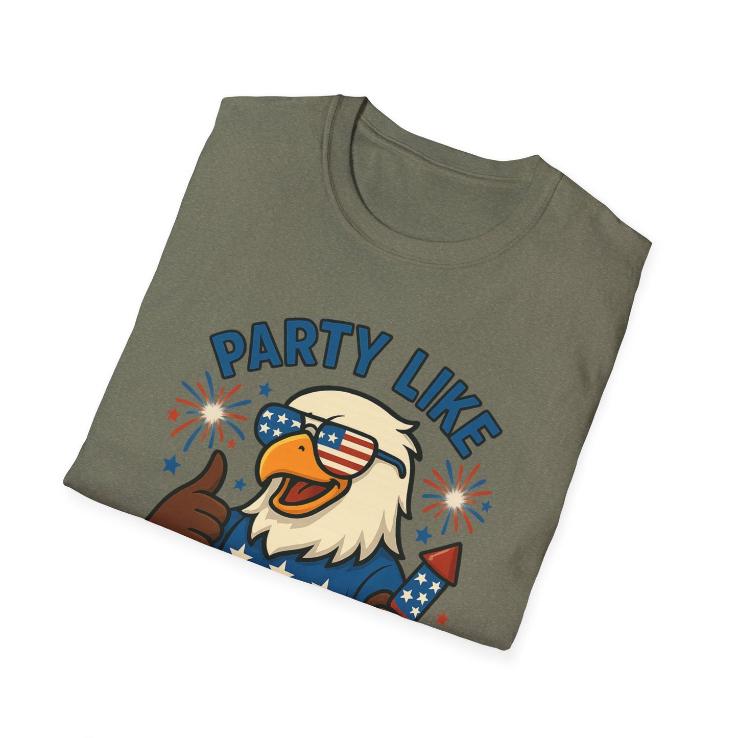 Patriotic 4th of July Party T-Shirt - 'Party Like It's 1776'