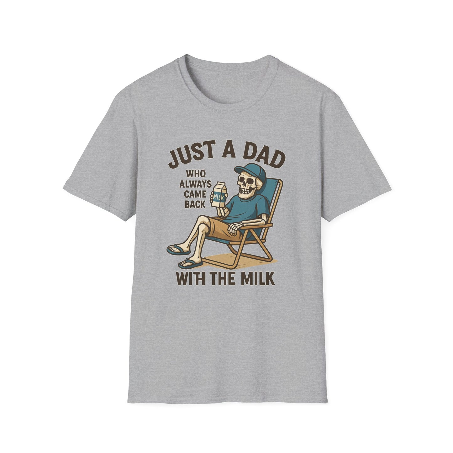 Just a Dad with the Milk Tee, Funny Father's Day Shirt