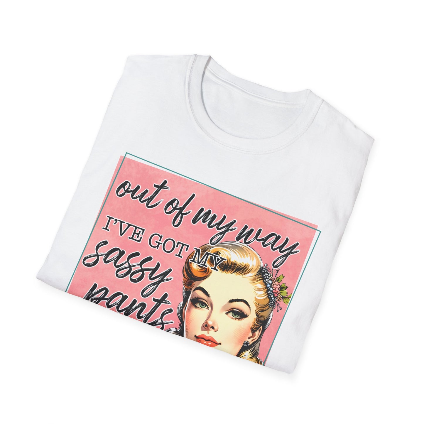 Sassy Pants Unisex Softstyle T-Shirt - Fun Retro Graphic Tee