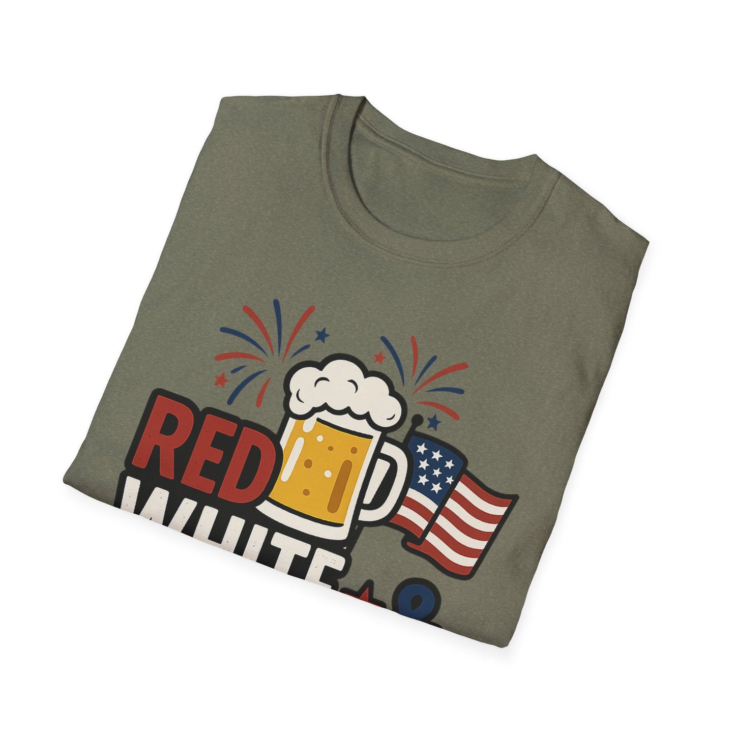 Red, White & Brew T-Shirt - Perfect for BBQs and Celebrations