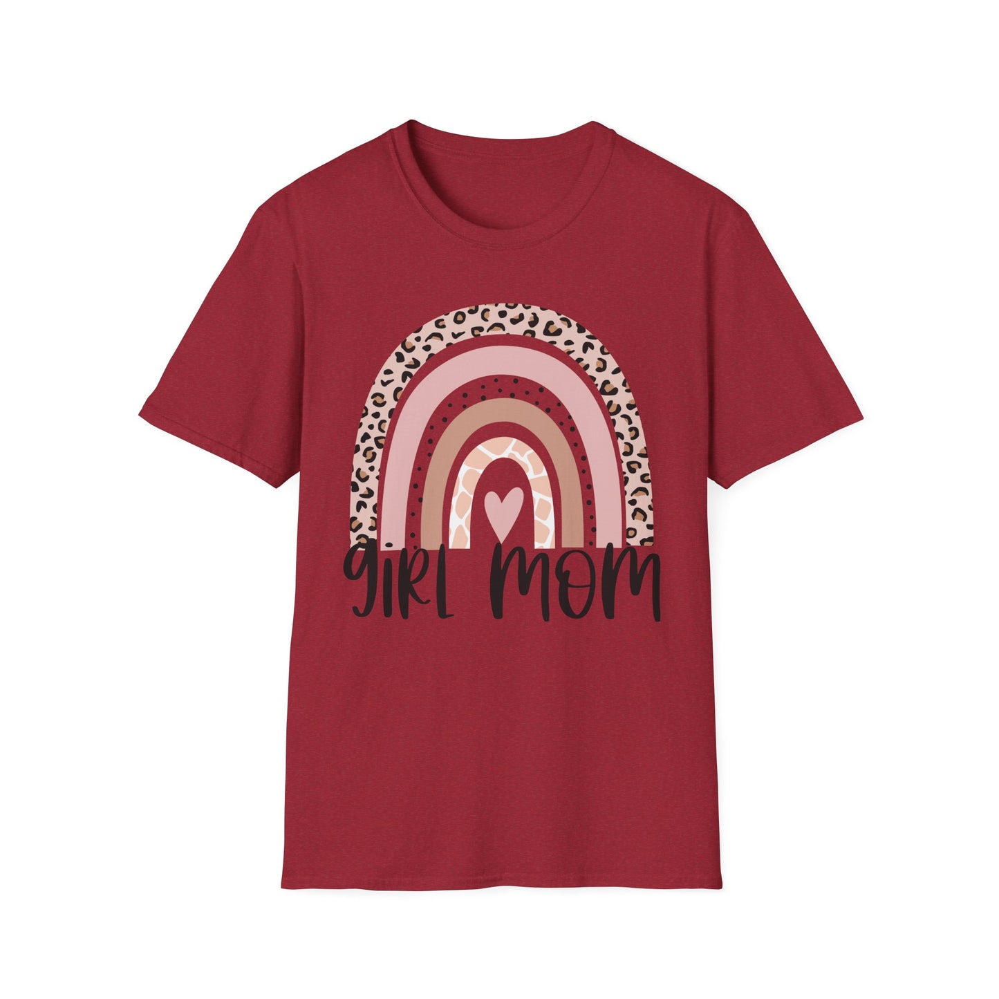 Girl Mom Rainbow T-Shirt Trendy Gift for Mother's Day