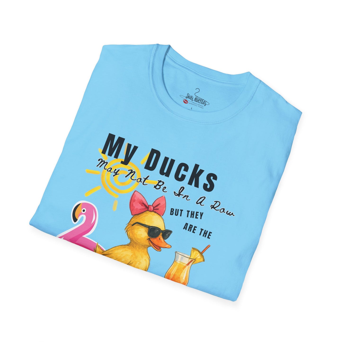 Duck - Life of The Party T-Shirt, Fun Summer Tee, Quirky Gift, Pool Party Shirt, Duck Lover Apparel