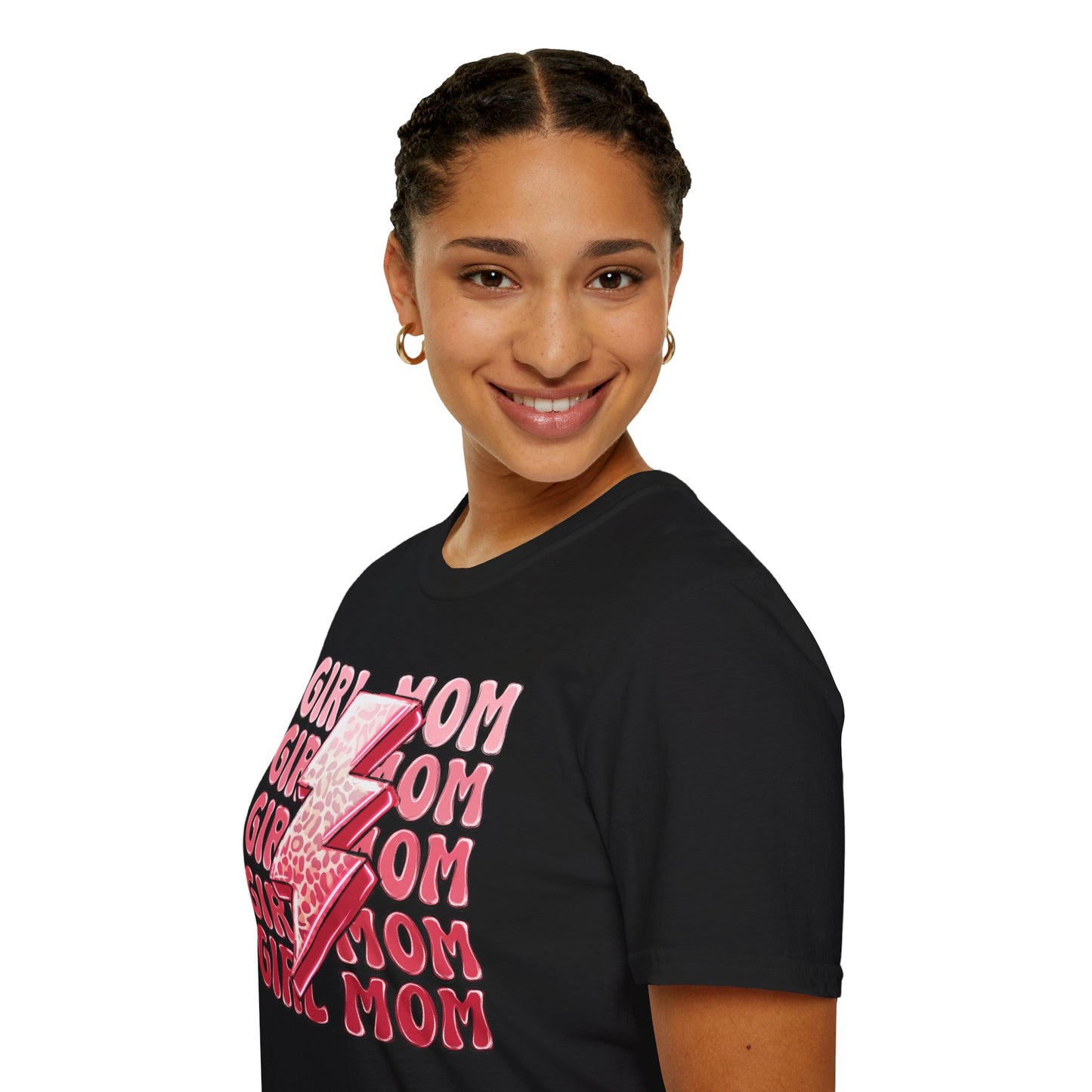 Girl Mom Softstyle T-Shirt - Trendy Casual Tee for Moms