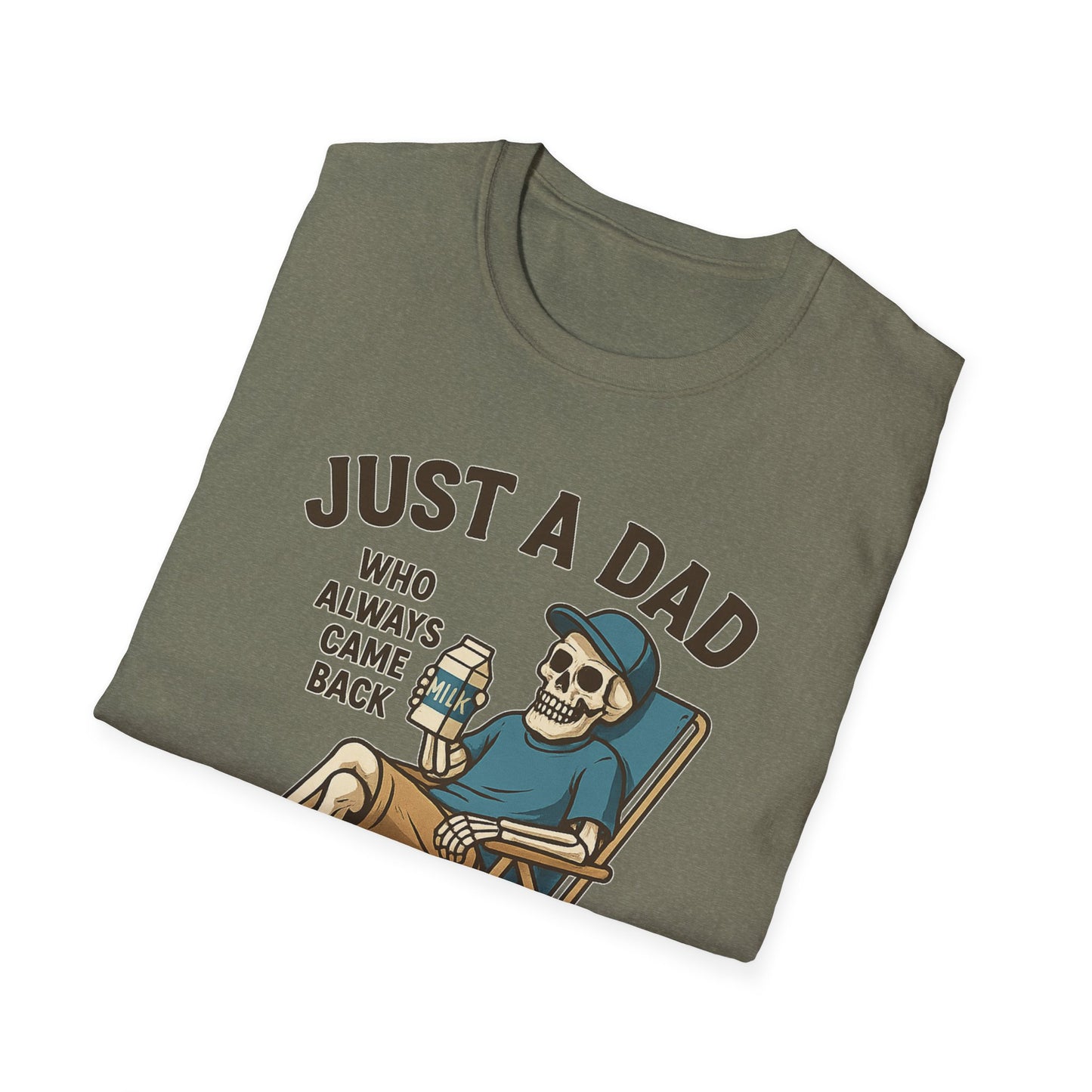 Just a Dad with the Milk Tee, Funny Father's Day Shirt