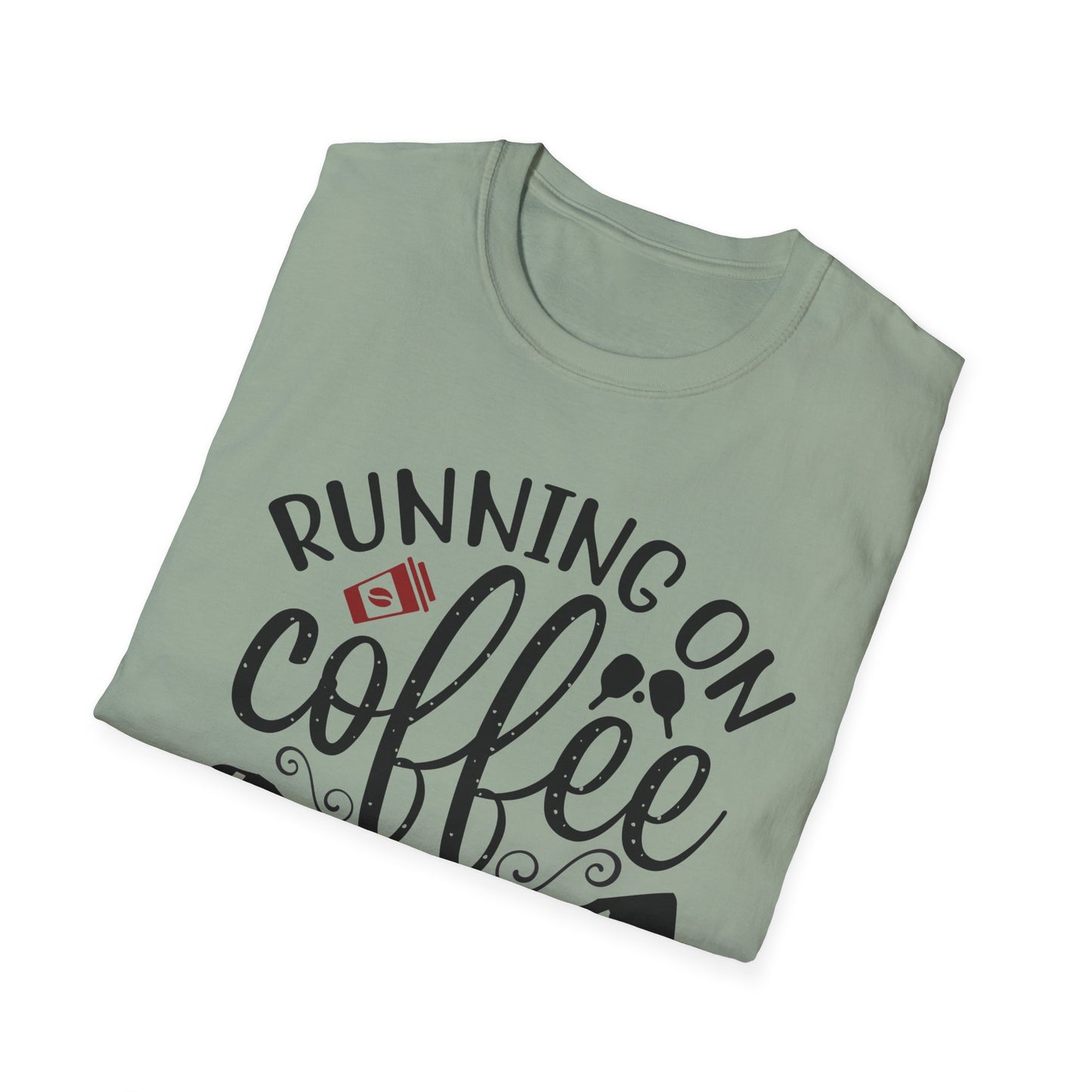 Coffee & Pickleball T-Shirt | Fun Gift for Coffee Lovers, Sports Enthusiasts, Tee for Active Lifestyles, Casual Wear, Everyday Style