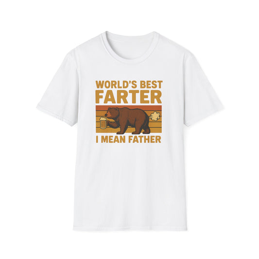 Funny Fathers Day T-Shirt, World's Best Farter Shirt, Dad Humor Tee, Unisex Gift for Dad, Comfy Father's Day Apparel