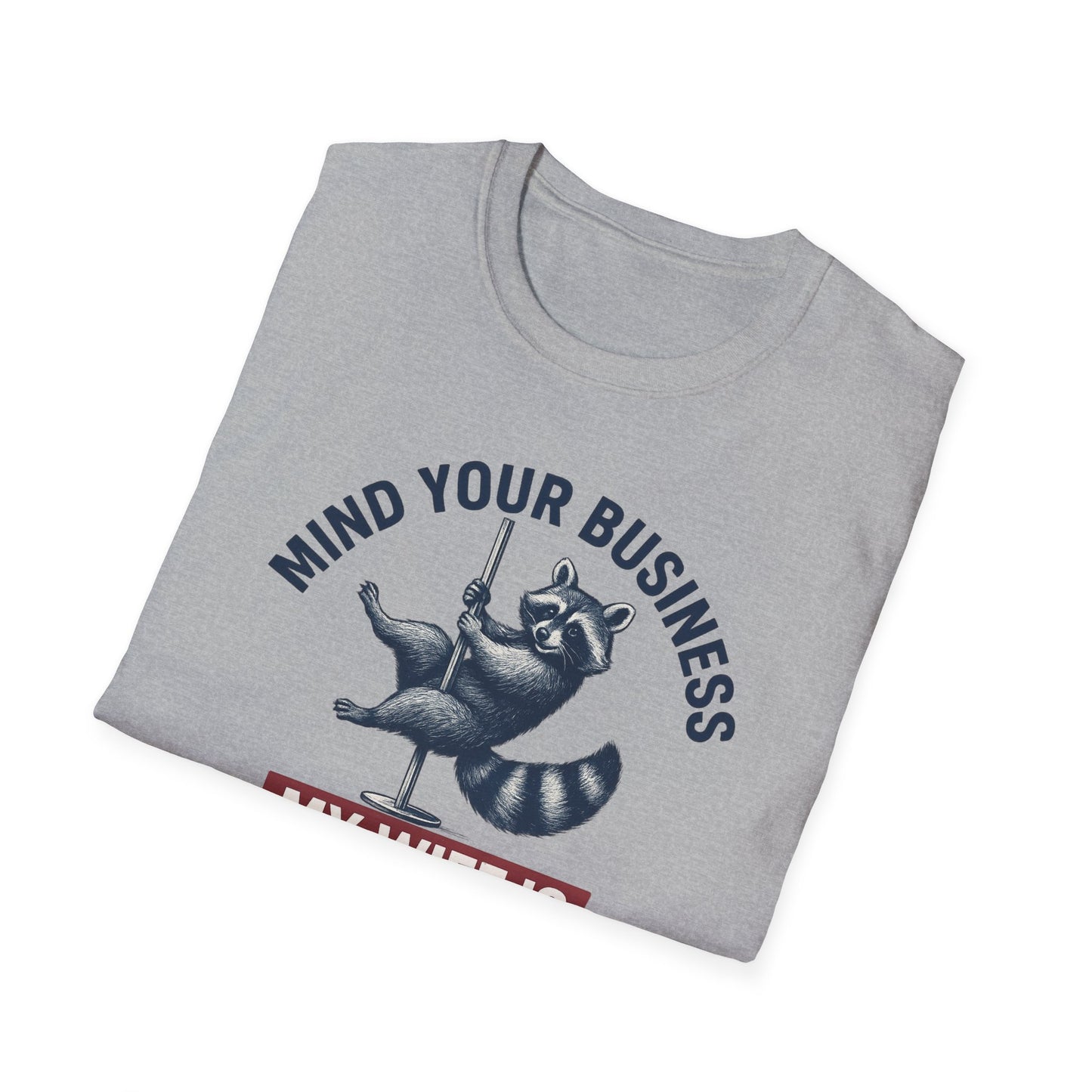 Funny Raccoon T-Shirt - Mind Your Business, Perfect for Gifting on Anniversaries, Birthdays, Casual Outings, Gift for Spouses, [...]