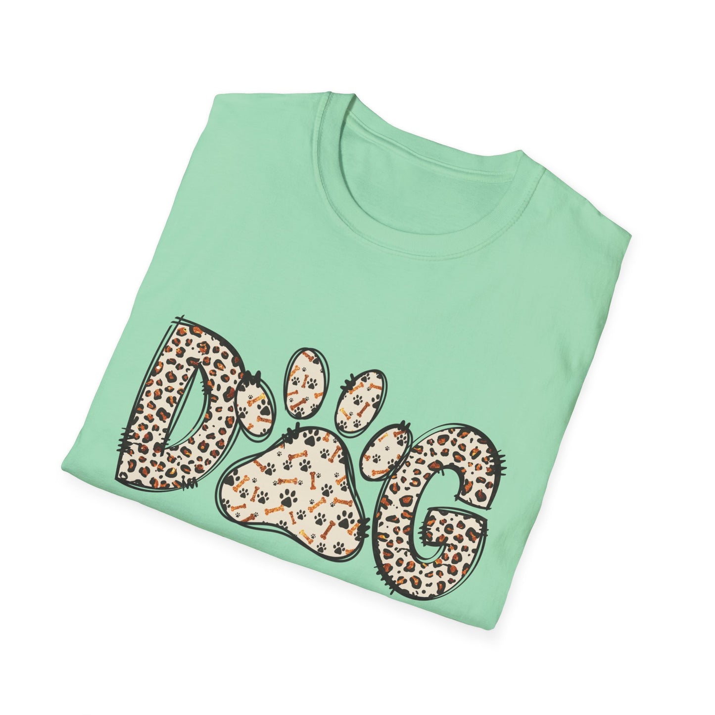 Dog Mama Leopard Print T-Shirt