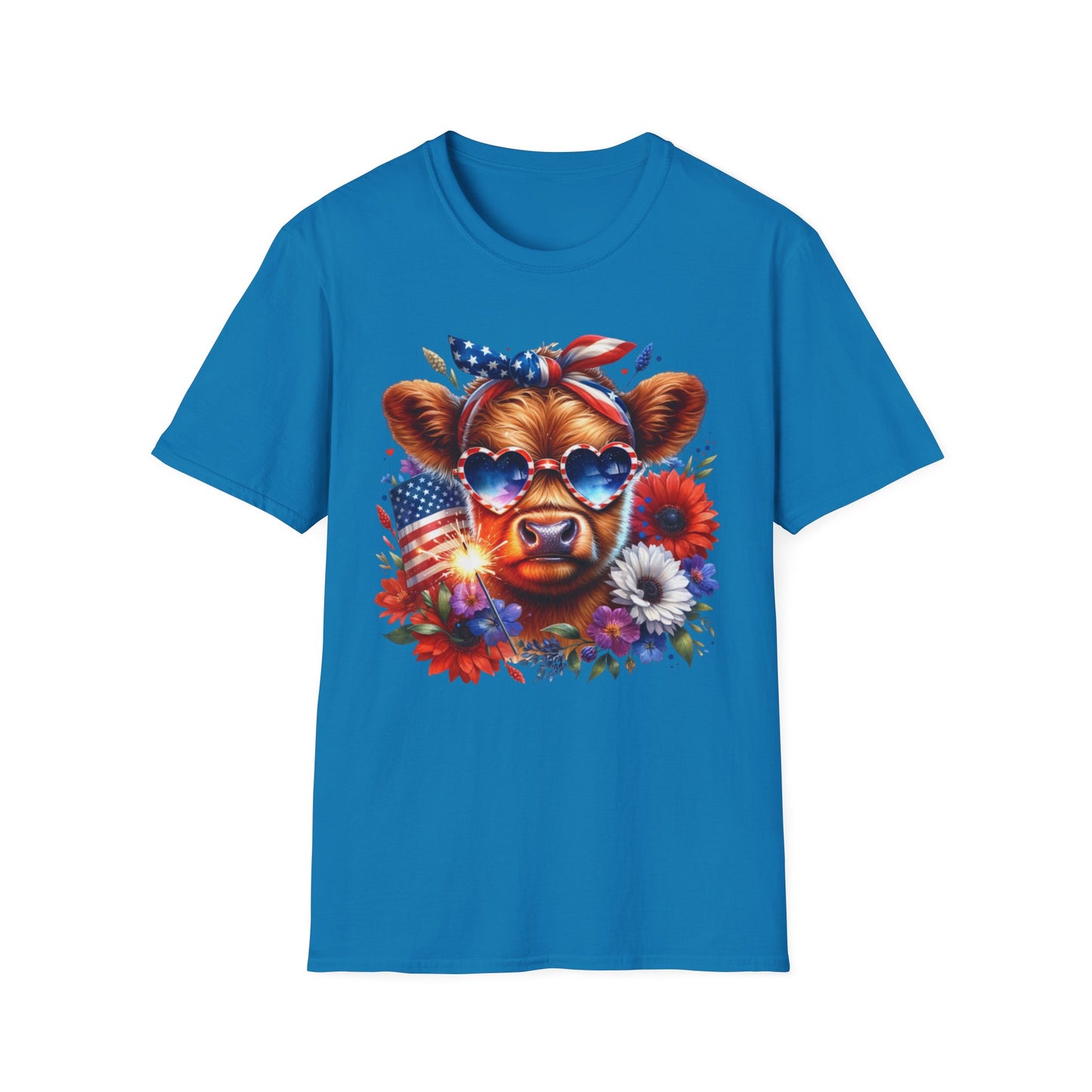 Patriotic Cow T-Shirt - for Summer Celebrations